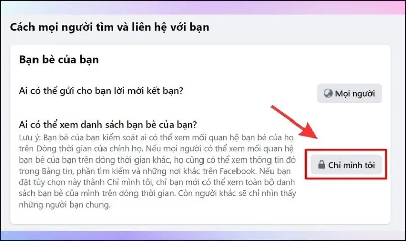 Cách ẩn danh sách bạn bè trên Facebook đơn giản nhất