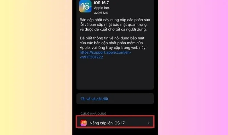 Cách cập nhật iOS 17 đơn giản và nhanh chóng nhất