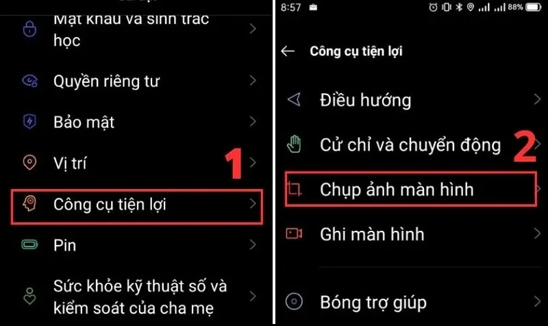 Cách chụp màn hình điện thoại Realme đơn giản nhất