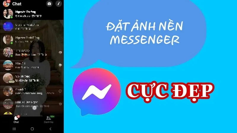 Cách đổi hình nền tin nhắn Messenger trên điện thoại và máy tính