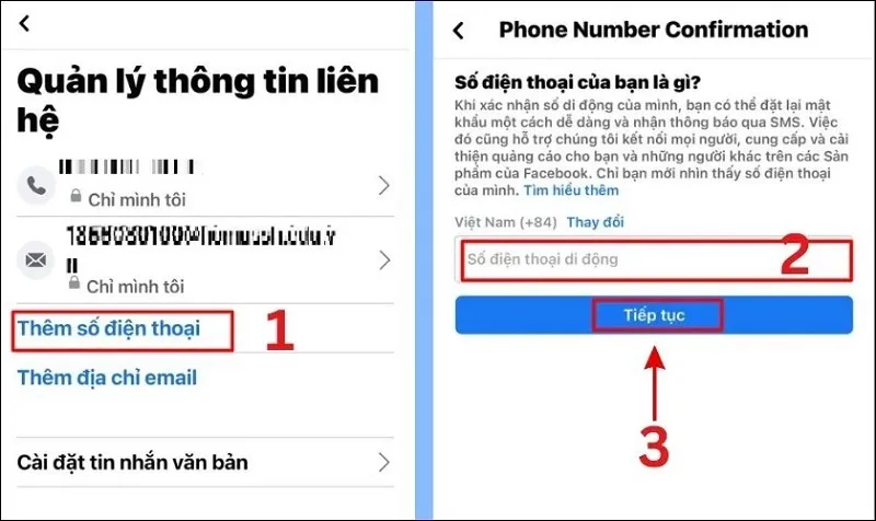 Cách đổi số điện thoại trên Facebook bằng điện thoại và máy tính