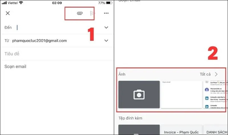 Cách gửi ảnh qua Gmail trên điện thoại và máy tính chi tiết nhất
