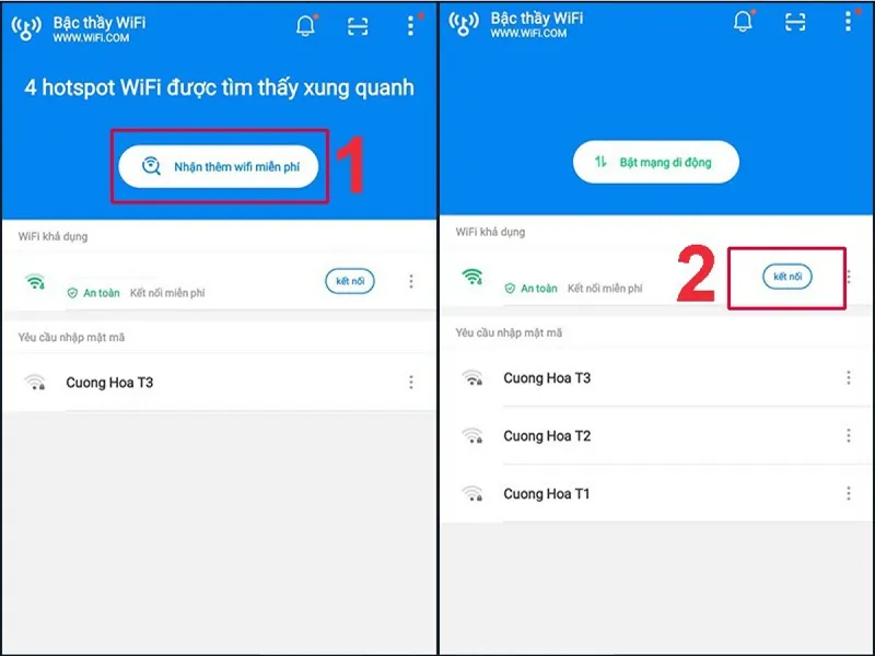 Cách kết nối wifi ko cần mật khẩu cho điện thoại cực dễ