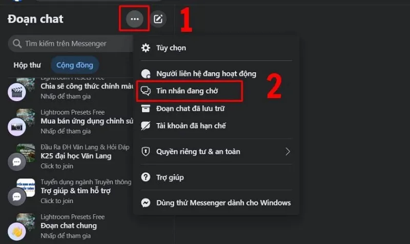 Cách khắc phục Messenger bị mất tin nhắn hiệu quả nhất