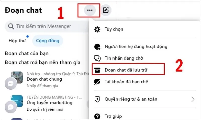 Cách khắc phục Messenger bị mất tin nhắn hiệu quả nhất