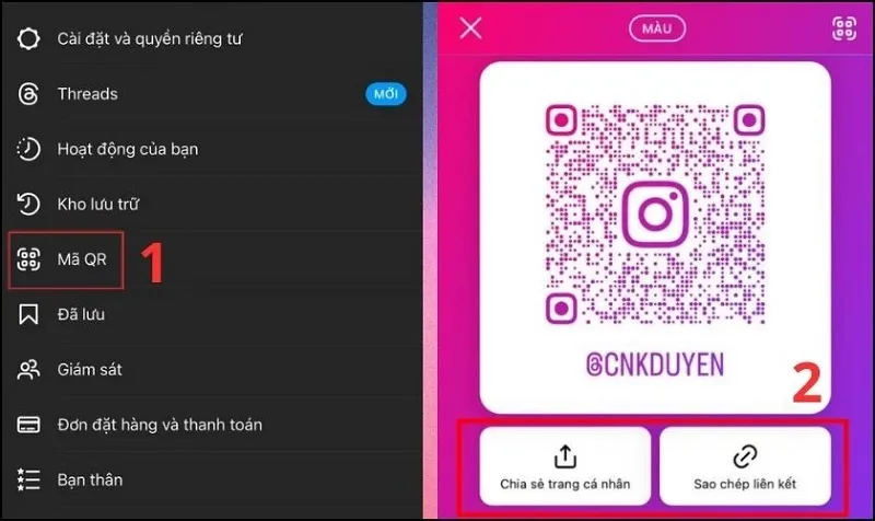 Cách tạo và lấy mã QR Instagram cực kỳ dễ dàng