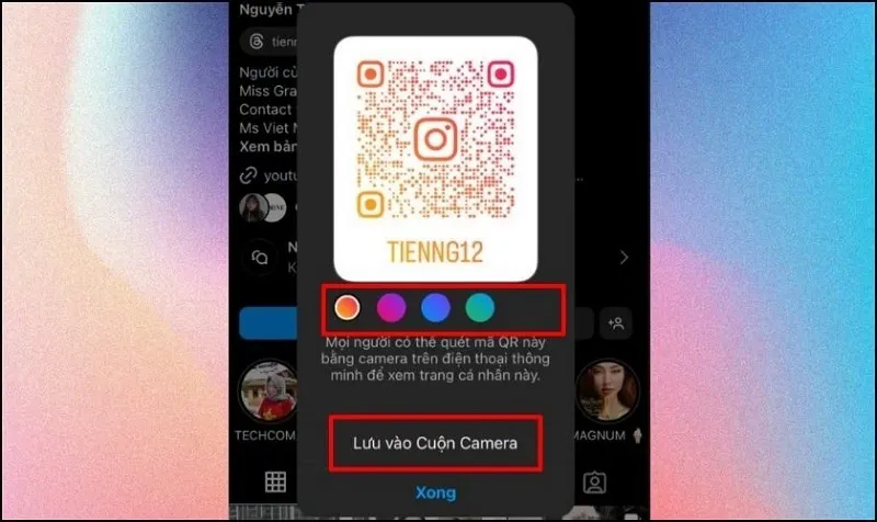 Cách tạo và lấy mã QR Instagram cực kỳ dễ dàng