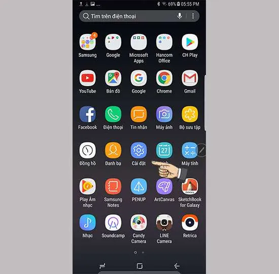 Cách tắt chế độ tự động sáng màn hình trên Galaxy Note 8