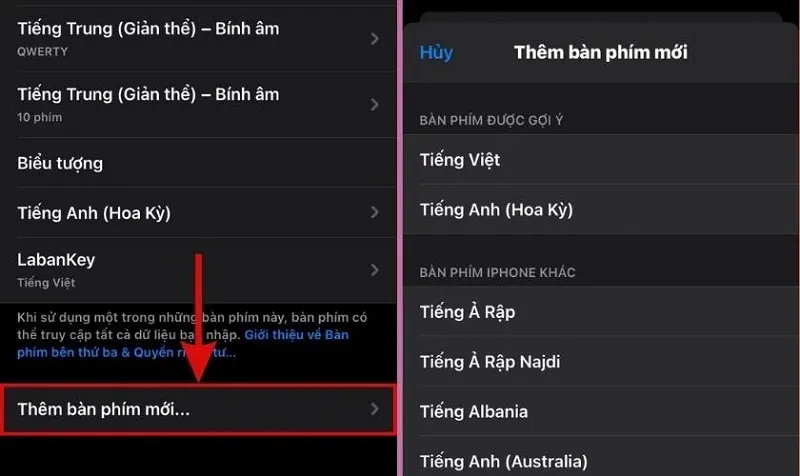 Cách thay đổi bàn phím điện thoại iPhone và Android nhanh nhất