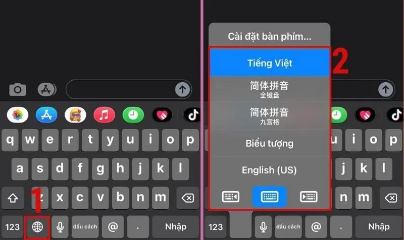 Cách thay đổi bàn phím điện thoại iPhone và Android nhanh nhất