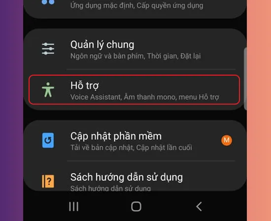 Chỉnh màu màn hình điện thoại samsung