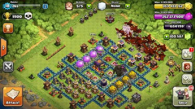 Game điện thoại info clash of clans