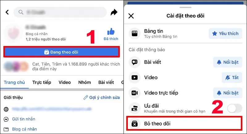 Hướng dẫn cách bỏ theo dõi trên Facebook nhanh nhất