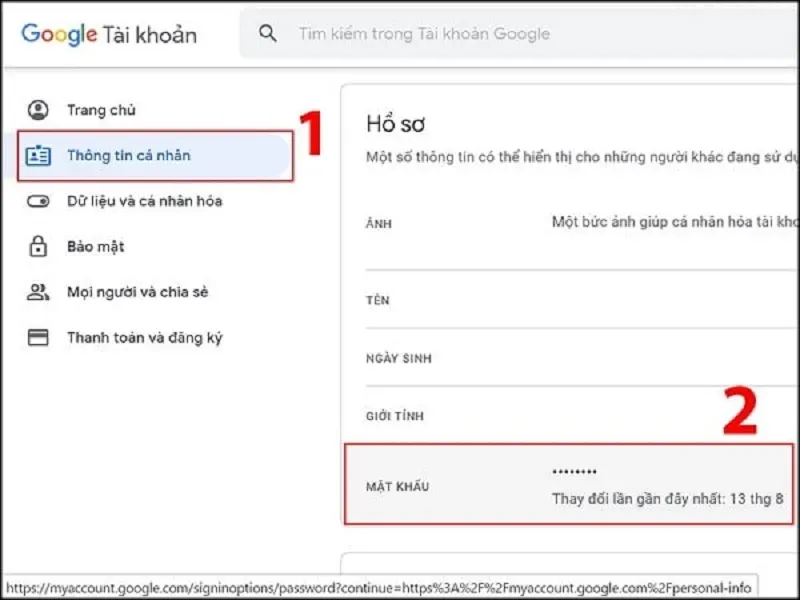 Hướng dẫn cách đổi mật khẩu gmail trên máy tính và điện thoại