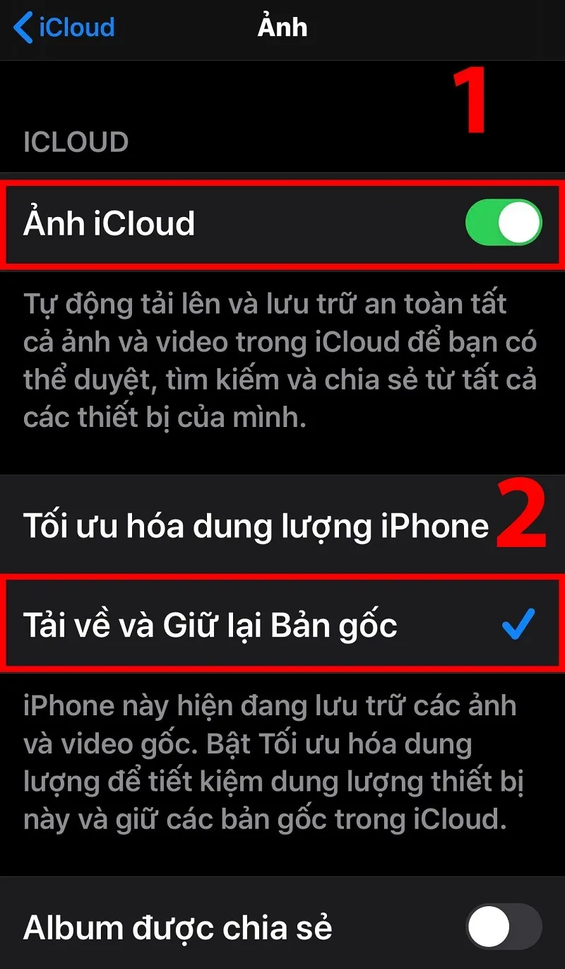 Hướng dẫn cách tải ảnh từ iCloud về iPhone chi tiết nhất