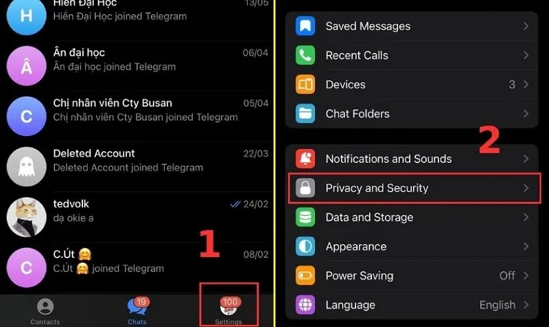 Làm thế nào để ẩn sdt Telegram trên iOS và Android?