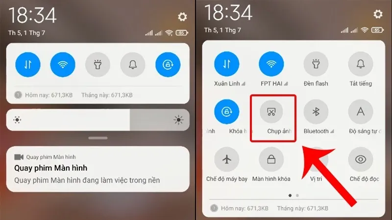 Mẹo chụp màn hình điện thoại Redmi dễ dàng