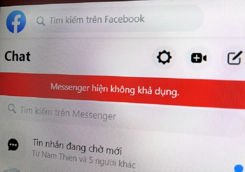 Messenger không gửi được tin nhắn