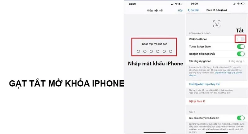 Phải làm thế nào khi Face ID không khả dụng?