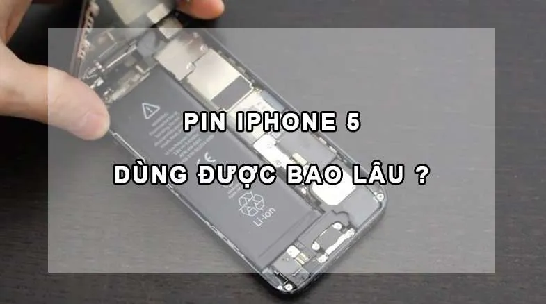 Pin iphone 5 dùng được bao lâu ?