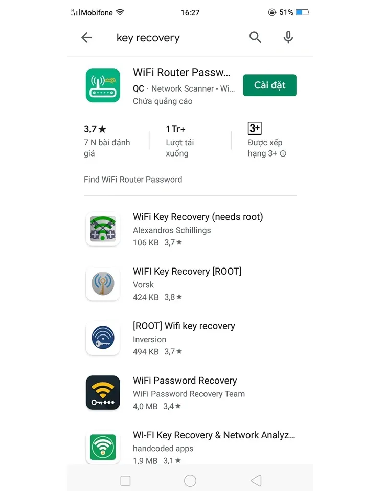 Xem pass wifi android không cần root
